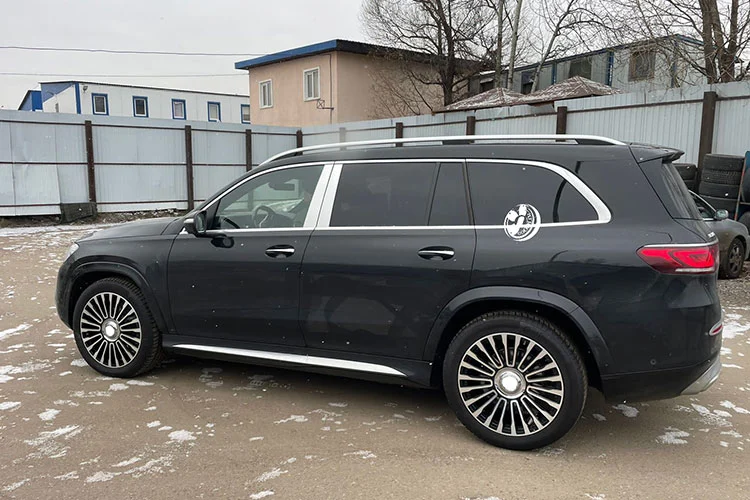 Olim C13 Monoblock 1pc 6061 T6 Gloss Black Diamond Cut Surface On Maybach Gls